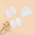 thumbnail image 3 of YAOBAMM Soft Newborn Hat Newborn Hat Set Knit Elastic Soft Warm Photography Props Infant Accessory Baby Bonnet Beanie, 3 of 6
