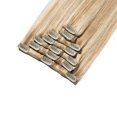 thumbnail image 3 of EASTIN 100% Remy Human Hair Clip in Human Hair Extensions Silky Straight Human Hair 7 Pcs 15 clips, 3 of 6