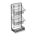 thumbnail image 1 of Bdday Storage Containers 3 Tier Fruit Basket Fruit Bowl Kitchen Countertop Fruit and Vegetable Mini Storage Basket Hanging Basket Stand for Kitchen Organizer Kitchen Storage Containers, 1 of 6