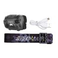 thumbnail image 1 of LED Étanche Rechargeable Lampe Frontale Extérieure Randonnée Camping Animal de Compagnie Marche Phare, Noir, Capteur, 1 of 9
