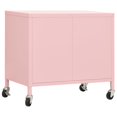 thumbnail image 3 of vidaXL Storage Cabinet Pink 60x35x56 cm Steel, 3 of 5