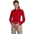 thumbnail image 1 of Port Authority Polo à Manches Longues en Soie pour Femmes, 1 of 1