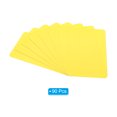 thumbnail image 3 of Unique Bargains 3.5' x 2' Blank Paper Business Cards, 90 Pack Small Index Flash Cards Words Message Note Card, Yellow, 3 of 7