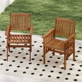 thumbnail image 2 of Gymax Patio Dining Chairs Set of 4 w/Slatted Backrest Seat for Balcony Poolside Porch, 2 of 7