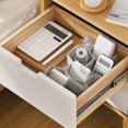 thumbnail image 3 of 18-Compartment Honeycomb Drawer Divider Organizer Ties Belts Organization - Grey, 3 of 8
