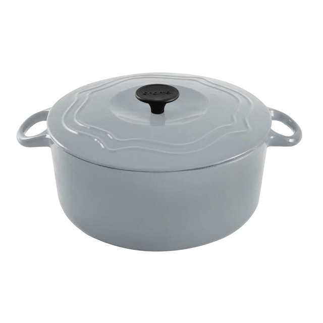 Chantal Poêle à Four Hollandais en Fonte Émaillée 5 Pintes Gris Pâle