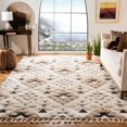 thumbnail image 1 of Safavieh Moroccan Tassel Larry Tapis Géométrique Shag, 1 of 6