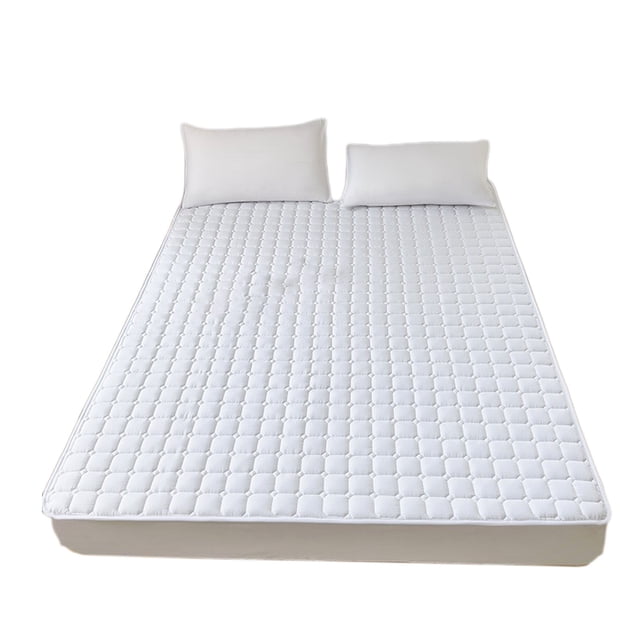 Btomtd Mattress For All Seasons Soft Cushion Non Slip Pad Double Bed Size, White