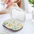 thumbnail image 4 of EGNMCR Kitchen Gadgets Portable Drug Storage Box Easy To Store Convenient For Travelling Sealed Moistureproof Classified Storage Do Not Interfere With Each Other Portable Pill Boxes, 4 of 6