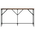 thumbnail image 2 of vidaXL Table Console Chêne Fumé 140x23x75 cm Bois Manufacturé, 2 of 5