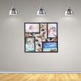 thumbnail image 2 of Decorative 4 Opening Wall Hanging Photo Frame with Flowers and Vintage Collage Family Picture Frame(Black), 2 of 5