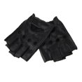 thumbnail image 4 of Dalazy Vintage Retro PU Leather Men s Fingerless Driving Cycling Gloves Black Hook Loop XL 1Set, 4 of 6
