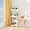 thumbnail image 2 of Costway 4-Tier Baker's Rack Microwave Oven Rack Shelves Kitchen Storage Organizer White, 2 of 10