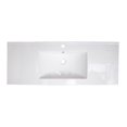 thumbnail image 2 of American Imaginations 39.75-in. W 1 Hole Ceramic Top Set In White Color - Overflow Drain Incl. AI-32923, 2 of 8