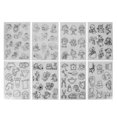 thumbnail image 2 of Fyydes Shrinky Art Paper, Beautiful Pattern Heat Shrink Sheet 8 Pieces For DIY Decoration For DIY Keychain Pendant, 2 of 8