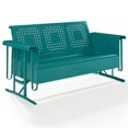 thumbnail image 1 of Crosley Furniture Bates Canapé de Patio Moderne en Métal à Glissement, Turquoise, 1 of 10