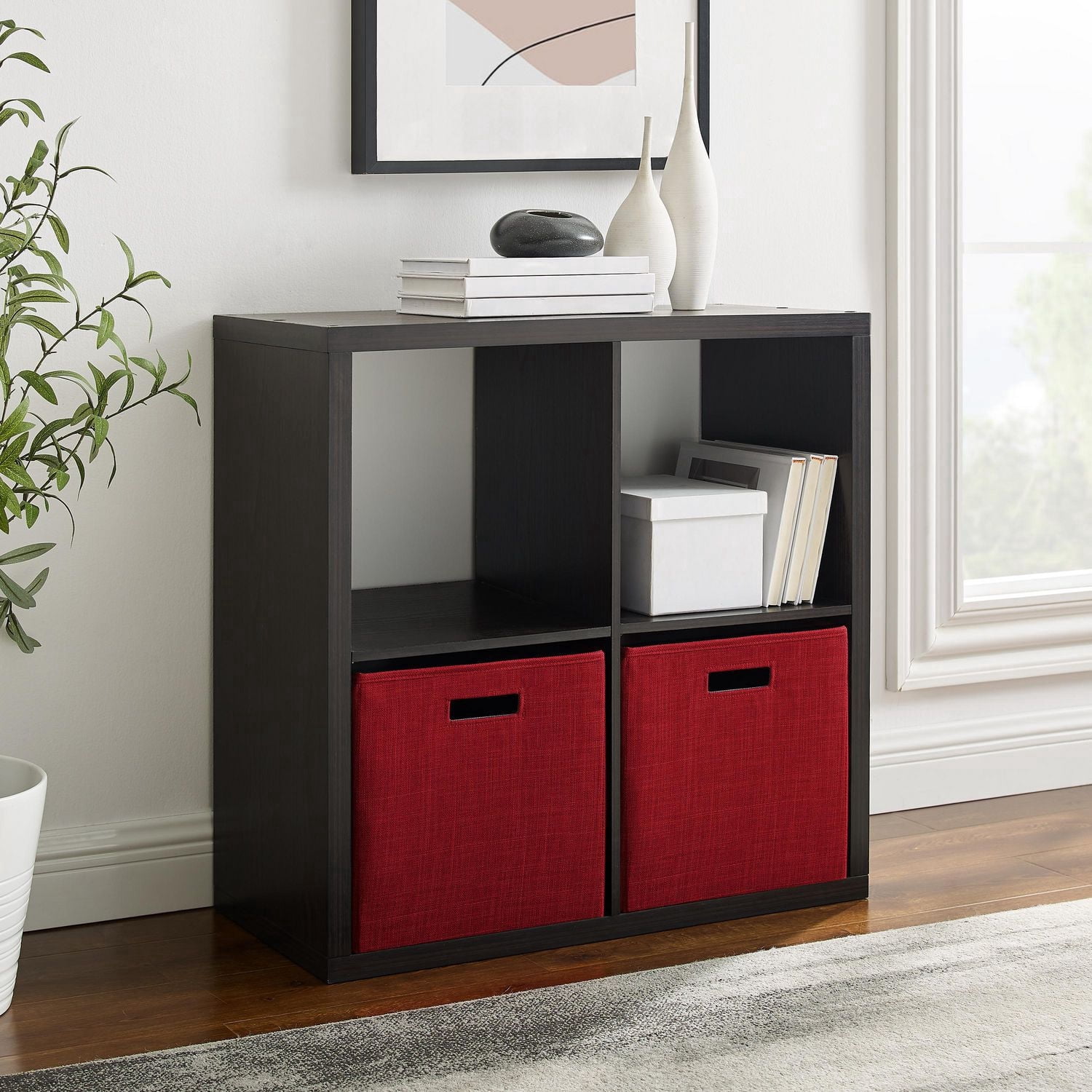 Gorham 4 Cubby Armoire de rangement en Espresso