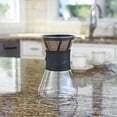 thumbnail image 2 of Cafe Brew PO108 BLACK 8 Cup Pour-Over Coffeemaker with Permanent Filter, 40 oz, Black, 2 of 3