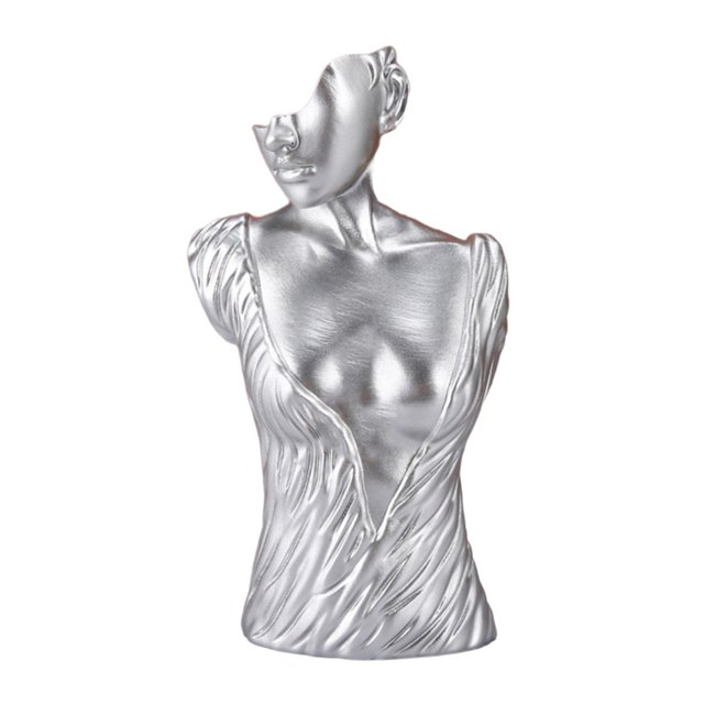 lionlar Mannequin Resin Jewelry Display Stand Necklace Bust Earring Pendant Rack Sliver Sliver 25X13X11cm