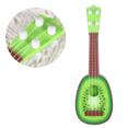 thumbnail image 1 of Mini Ukulele Cute Fruit Shape Small Guitar Musical Instrument Classical Ukulele Electric Guitar Educational Toys Kids Green, 1 of 6