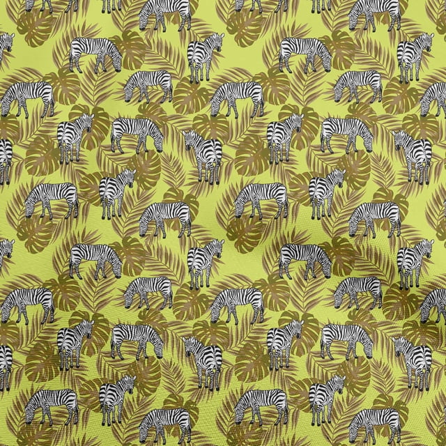 oneOone Rayon Lime Fabric Tropical Sewing Material Print Fabric By The Yard 56 Inch Wide