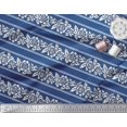 thumbnail image 2 of Soimoi Poly Georgette Fabric Leaves & Floral Block Print Fabric by The Yard 42 Inch Wide, 2 of 3