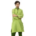 thumbnail image 2 of Atasi Dupion Classique pour Homme Vert Kurta Pyjama Tenue de Fête Chemise de Designer-L, 2 of 7