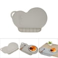 thumbnail image 4 of Baby Plate Mat, 1Pc 4 Colors Silicone Baby Divided Plate Baby Dish Anti Slip Waterproof Folding Child Dinner Table Set, 4 of 5