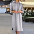 thumbnail image 1 of Gspmoly Robe d'Été, Robes Longues Décontractées à Capuche pour Femmes avec Cordon de Serrage, Robes Formelles pour Femmes Offres Prime, 1 of 6