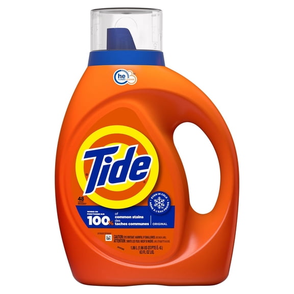 Détergent à lessive liquide Tide Boosted, parfum Original, 48 brassées, 1.77 L