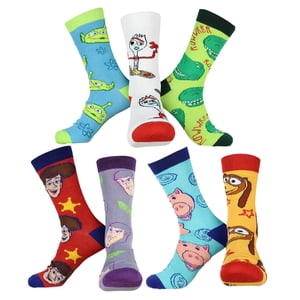 Disney Toy Story Multi-Caracter Adulte 7-Pack Chaussettes d'équipage