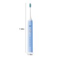 thumbnail image 3 of Aursykel Electric Toothbrush USB Rechargeable with 4 Replacement Heads for Adults IPX7 Waterproof 5 Modes Smart Timer Long Battery Life Includes Charging Cable and Organizer, 3 of 8