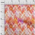 thumbnail image 2 of oneOone Velvet Orange Fabric Swirl & Mandala Craft Projects Decor Fabric Printed By The Yard 58 Inch Wide, 2 of 4