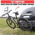 thumbnail image 3 of Yiwa Heavy Duty 2-Bike Platform Hitch Rack, 81kg Capacity, Anti-Wobble Design for Standard and Electric Bikes, Compatible with 2-Inch Receivers, 3 of 9