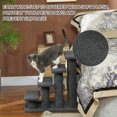 thumbnail image 4 of PawHut 4-Step Pet Stairs, Carpeted Cat Scratching Post, Dark Grey, 4 of 10
