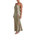 thumbnail image 3 of Faithtur Nouvelle Mode Femmes Robe Sans Manches Couleur Unie Bustier Élégante une Pièce, Robe de Banquet de Mariage Cocktail, 3 of 5