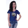 thumbnail image 3 of Moomaya T-shirt à Manches Courtes pour Femmes avec Col Rond, Écusson à Paillettes, Coupe Décontractée - 52, 3 of 7