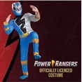 thumbnail image 2 of Blue Power Ranger Costume for Kids, Official Power Rangers Dino Fury Outfit with Mask, Child Size Small (4-6), 2 of 5