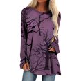 thumbnail image 2 of Costumes d'Halloween pour Femmes 2023 Col Rond T T-Shirts à Imprimé d'Halloween Manches Courtes T-Shirt Blouse Hauts Chemises pour Femmes Grande Taille en Liquidation, 2 of 5