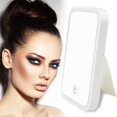 thumbnail image 1 of Makeup Mirror with Lights Travel Vanity Mirror Touchscreen Switch Portable for Cosmetic(Pink), 1 of 8