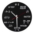 thumbnail image 1 of Math and Wall Clock 12 Inch Non Ticking Math and Decorative Wall Clocks for Living Room Laundry Room, 1 of 8