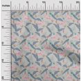 thumbnail image 2 of oneOone Viscose Jersey Blue Fabric Tropical Sewing Craft Projects Fabric Prints By Yard 60 Inch Wide, 2 of 4