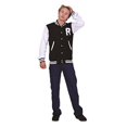 thumbnail image 1 of RG Costumes 80350-BL-XL Letterman Jacket Adult Costume, Extar Large - Blue, 1 of 1