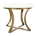 thumbnail image 3 of Heavenly Collection Curved Gold Brushed Dining Table, 3 of 3