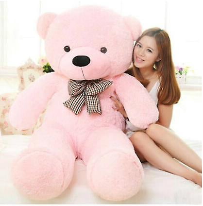 Pink Stuffed Giant Teddy Bear Plush Toy Big Embrace Kids Doll Lovers/christmas Gifts Birthday Gift