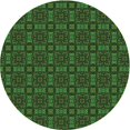 thumbnail image 1 of Ahgly Company Machine Washable Indoor Round Transitional Dark Forest Green Area Rugs, 8' Round, 1 of 7
