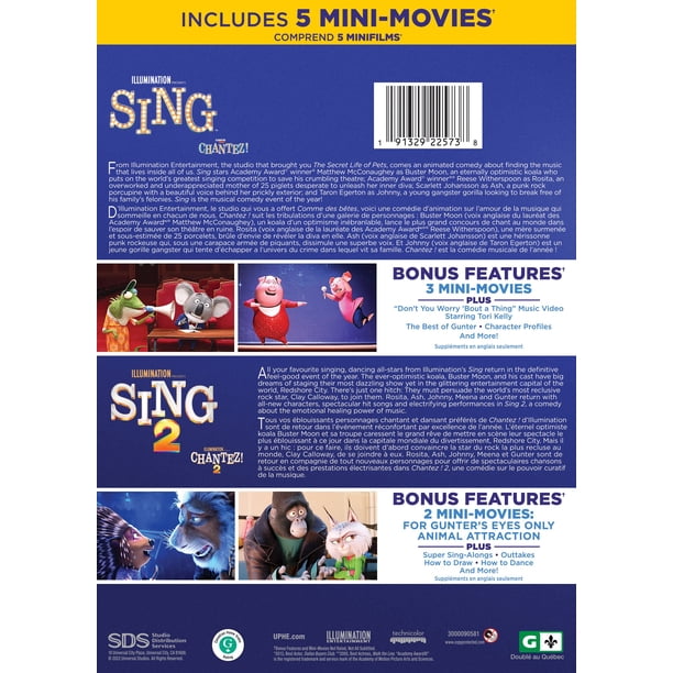 Sing 2-Movie Pack [DVD] - Walmart.ca