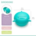 thumbnail image 4 of Melii Silicone Bowls with Lid, Shark for Babies, Toddlers, Adults - Blue - 1 Unit, 4 of 5