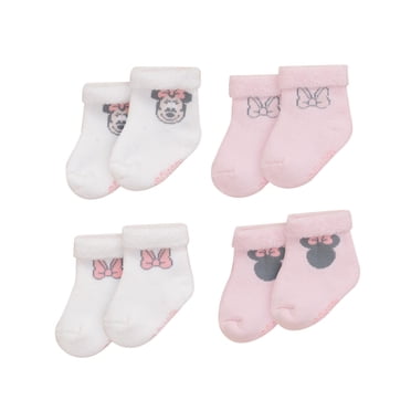 Disney Minnie Mouse bébé Filles paquet de 4 chaussettes