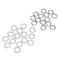 thumbnail image 4 of Guitar Nut Washer Electric Guitar Nut Washer Kit, G3 Guitar Jack Nut,Behangroller Kit Female Jack Socket Nuts Metal Washer Nuts for Electric Guitar Bass G3 / 8, 4 of 8